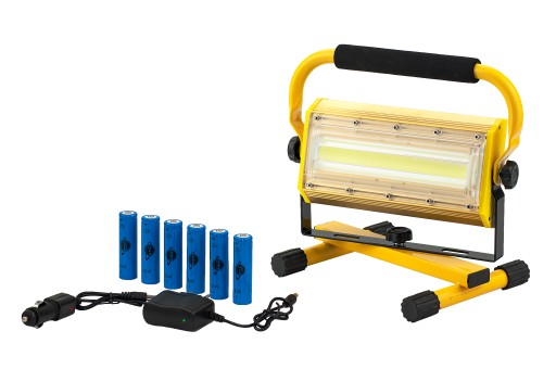 ПОРТАТИВНИЙ СВІТЛОДІОДНИЙ ГАЛОГЕННИЙ РОБОЧИЙ СВІТИЛЬНИК 100 ВТ AKU
