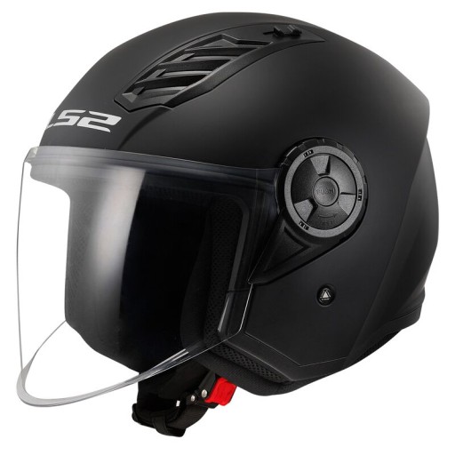 LS2 OF616 AIRFLOW II SOLID MATT BLACK 06 MOTOCYKLOVÁ PRILBA OTVORENÁ JET