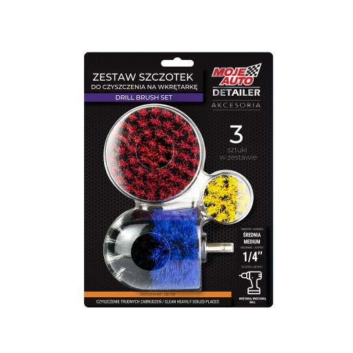 МОЙ AUTO-DETAILER НАБОР КИСТЕЙ 3ШТ