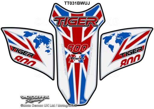 TANKPAD MOTOGRAFIX Triumph Tiger 800 2018