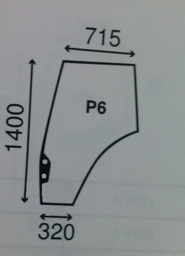 СКЛО ДВЕРІ VALTRA T ЛІВЕ V36268510