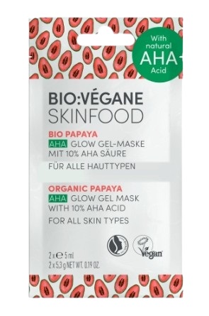 Bio Vegane, Żelowa maska papaja, 10 ml