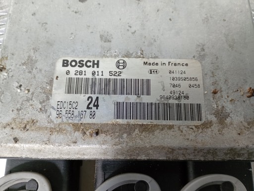 Fiat Ulysse 2 II 02-10 Ordinateur Unité de contrôle Moteur OE 9655816780