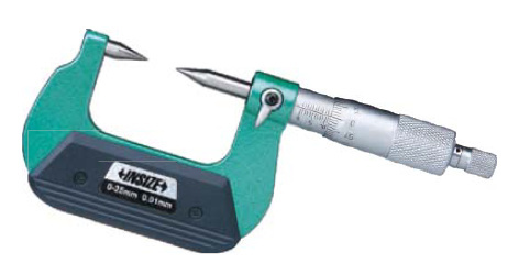 INSIZE мікрометр 0-25 точковий конус / 30