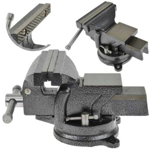 Слюсарні лещата обертаються 150 мм сталеві щелепи