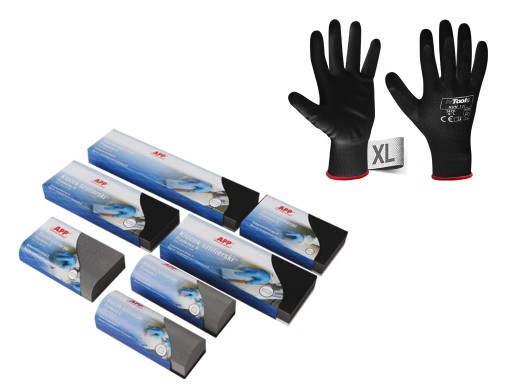 Шлифовальные колодки A-E + 2 халявы + перчатки