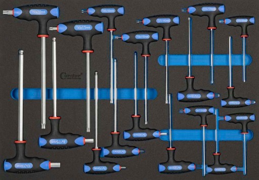 Вставка на тележке — шестигранные ключи и ключи Torx