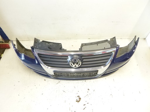 Stoßstange vorne VW Passat B6 blauer 2006r. 3C0807221A komplet