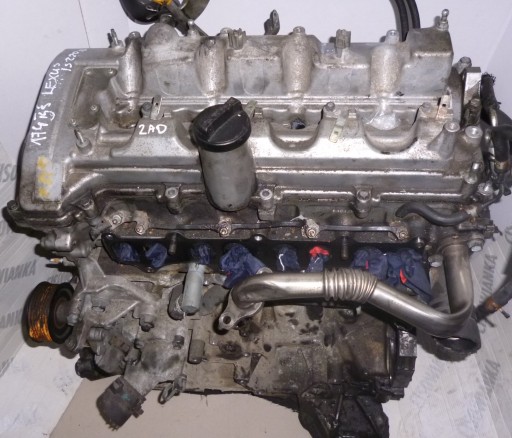TOYOTA LEXUS IS220 2.2 D-CAT 177KM 2AD moteur cache- tête du moteur manivelle 174 mille KM