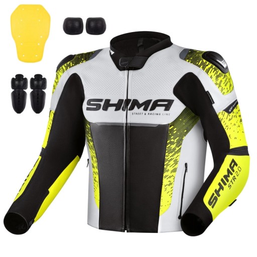 Куртка SHIMA STR 2.0 FLUO білий жовтий флюо БЕЗКОШТОВНО