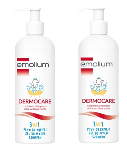Emolium Dermocare 3в1 гель, рідина, шампунь ДУОПАК