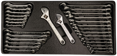 НАБІР ІНСТРУМЕНТІВ 29 шт. КЛЮЧІ КОМБІНАЦІЙНІ МЕТР