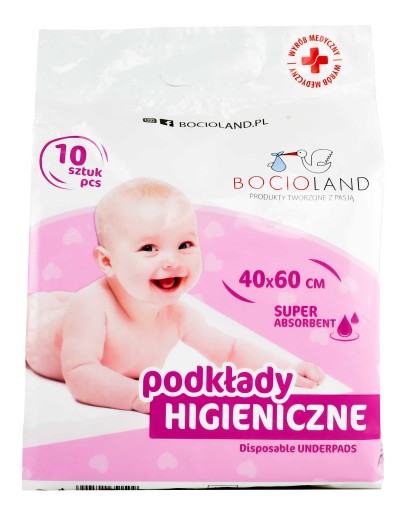 Bocioland пеленальний столик в простирадлах 60 см х 40 см 10 шт.