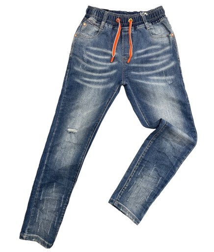 SPODNIE jeans w gumkę KANSAS r 8 - 128 cm