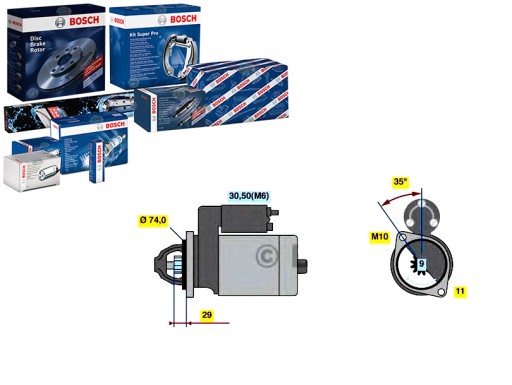 0 986 - Стартер (12 в 2 3 квт) audi a8 q7 vw touareg 4.0d/