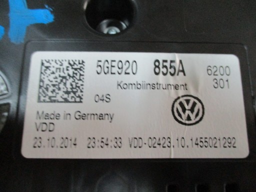 dials dials Vw Golf VII E-Golf 5GE920855A