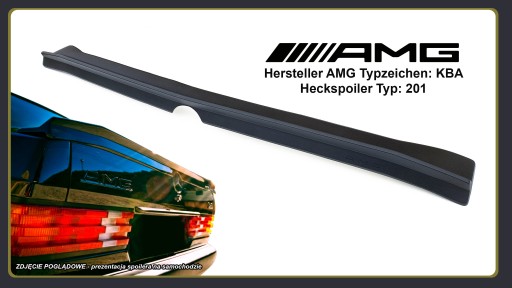 35610 - Mercedes W201 190 спойлер ducktail AMG Тюнінг