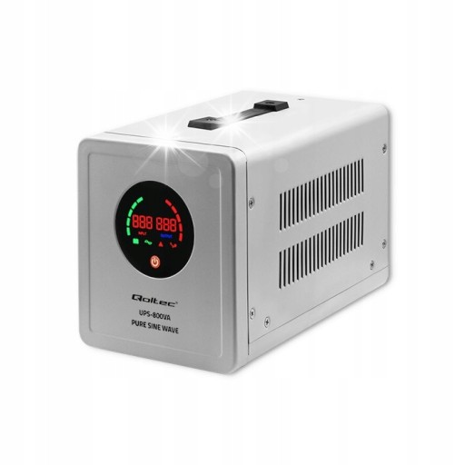 Источник бесперебойного питания насосов центрального отопления qoltec 800/560w 12v полный синус 800va