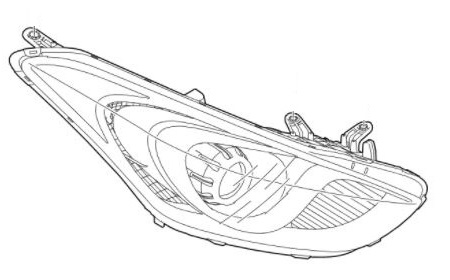 92101-A6060 - Hyundai i30 (2015-2017) Фара левая.