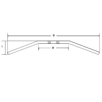 MCL122SS - TRW LUCAS РУЛЬОВЕ КОЛЕСО СТАЛЬ 22 ММ DRAGBAR MEDIUM
