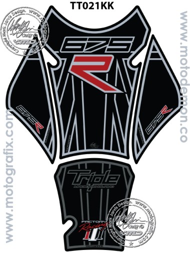 TANKPAD MOTOGRAFIX Triumph Daytona 675 12-13