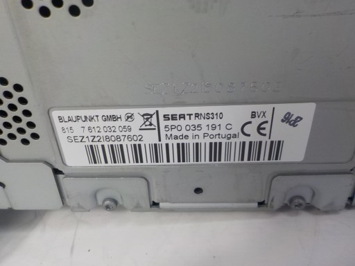 SEAT ALTEA LEON II RADIO Navigation 5P0035191C