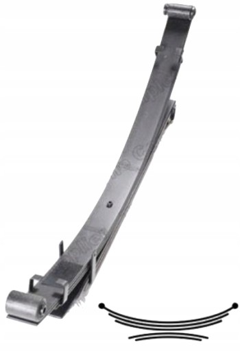 640007 - ЛИСТОВАЯ РЕССОРА MITSUBISHI L 200 2.4 2.5 ! Килен !