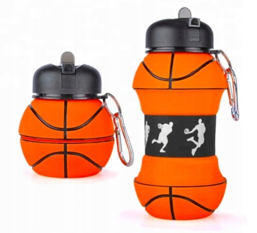 Пляшка для води Mr. and Mrs. Gadget Basketball 550 мл оранжево-червона