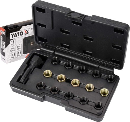 РЕМОНТНИЙ НАБІР РІЗЬБИ СВІЧОК ЗАПАЛЮВАННЯ 16 ЕЛЕМЕНТІВ.