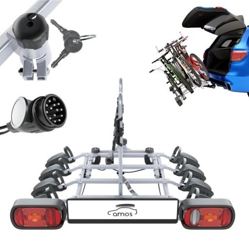 ВЕЛОСИПЕДНАЯ СТОЙКА ДЛЯ КРЮКА ПЛАТФОРМА 4 ВЕЛОСИПЕДА 13 PIN