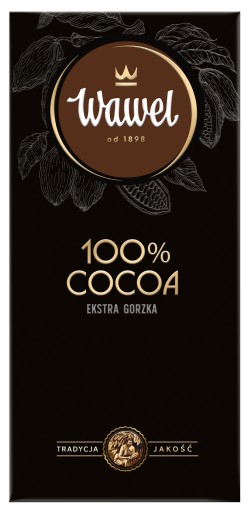 Czekolada Gorzka Premium 100% cocoa 80g Wawel