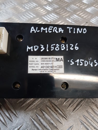 PANEL rešetka ventilacije klimatizacije 28395BU700 NISSAN ALMERA TINO