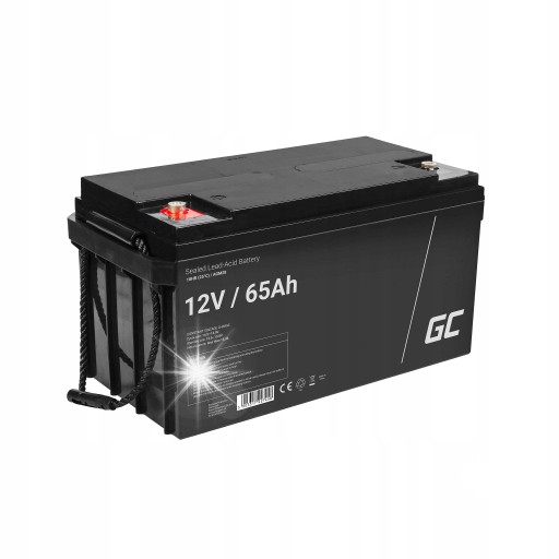 Аккумулятор agm 12 в, 65 ач, необслуживаемый для солнечных батарей, кемперов, ups
