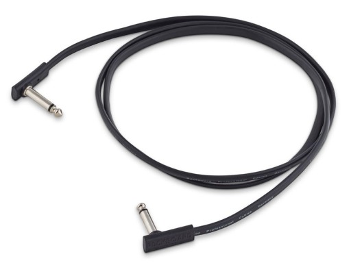 Plochý čierny AA patch kábel ROCKBOARD (140 cm)
