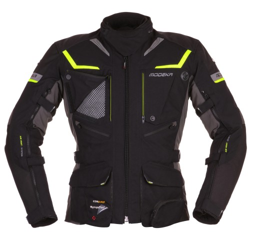 Куртка Modeka PANAMERICANA S, чорний неон