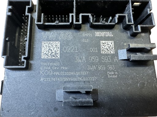 AUDI VW SEAT SKODA control unit module door left front 3WA959593A