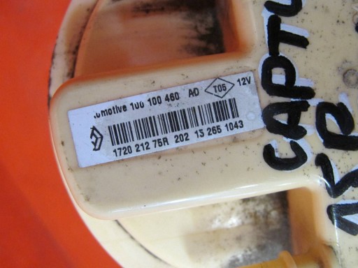 RENAULT CAPTUR and 1 1.5 DCI 90 CLIO IV 4 pump PLYWAK of the fuel 172021275R
