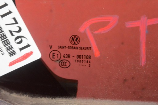 window bodywork right rear part VW GOLF 7 VII 5D HB 12-17