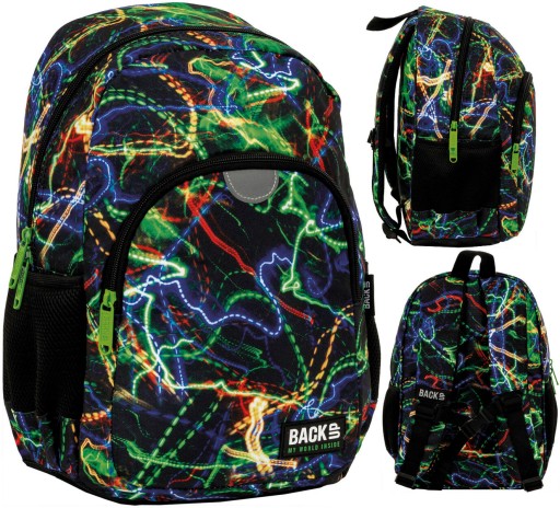 Рюкзак шкільний багатокамерний резервний білий, чорний, Відтінки коричневого та бежевого, Відтінки червоного, Відтінки синього, Відтінки помаранчевого, Відтінки сірого та сріблястого, Відтінки зеленого, Відтінки жовтого та золотого, Різнобарвний 18 л