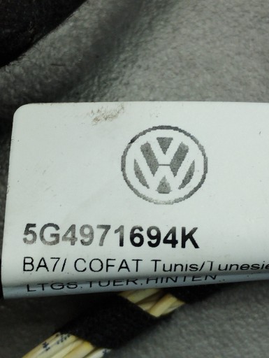 Volkswagen Golf VII bundle door right rear part 5G4971694K