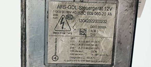 control unit A2129007804 Mercedes-BENZ W212 E350