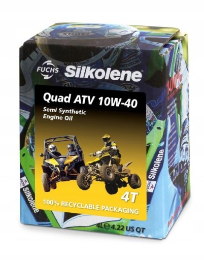 FUCHS OIL 10W40 SILKOLENE SUZUKI LTZ 400 LTR 450