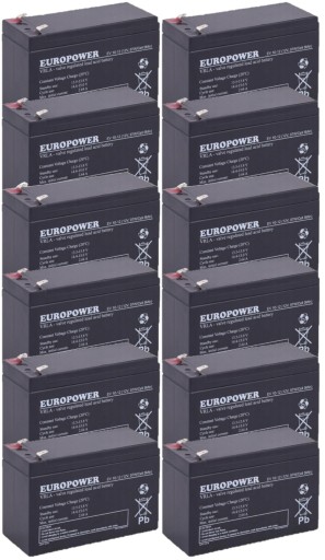 Батарейки tbc49, комплект батарей для ибп apc eaton powerwalker 12x ev 10-12