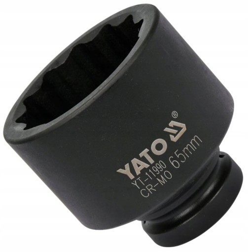 YATO — УДАРНАЯ ГОЛОВКА 12 УГЛОВЫХ ДЛЯ ВТУЛОК 1 ДЮЙМА — 65 ММ