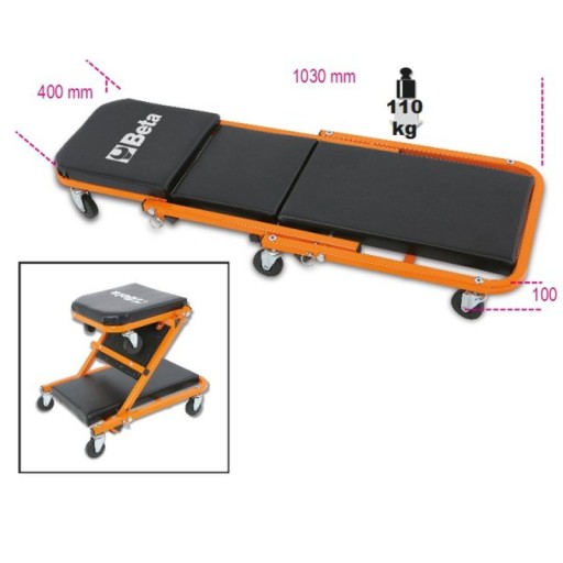 МОНТЕРСКАЯ КУШЕТКА / ТАБУРЕТ НА КОЛЕСАХ, МОДЕЛЬ 3002