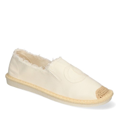 Dámske poltopánky Espadryle NB273 Biele Materiál 38