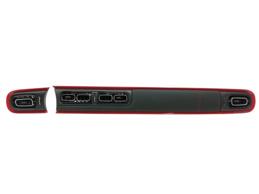 KRATKI air conditioning devices left central KOMPLET red Citroen C3 III (2016-2024)