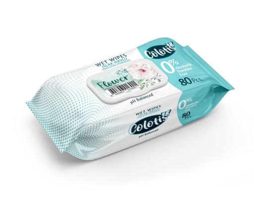 Серветки вологі КОЛОТІС зволожені 1 х 80 шт.