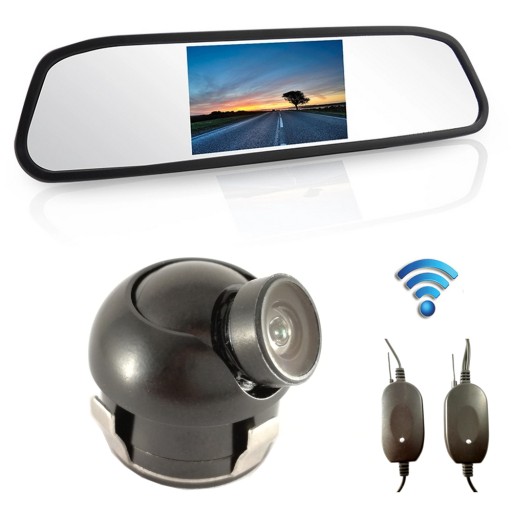 Монитор заднего вида беспроводная фронтальная / задняя камера