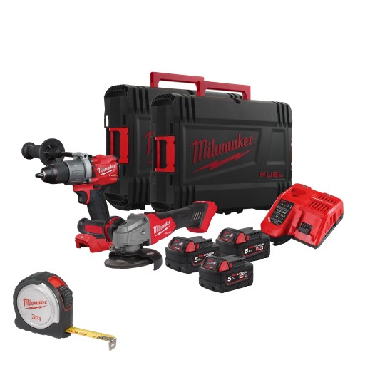 МИЛУОКИ КОМБО НАБОР ИНСТРУМЕНТОВ 2ШТ 3X5AH + МЕРА